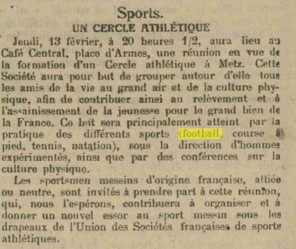 Capture LL 12 février 1919 sur fondation du CAM le lendemain.JPG